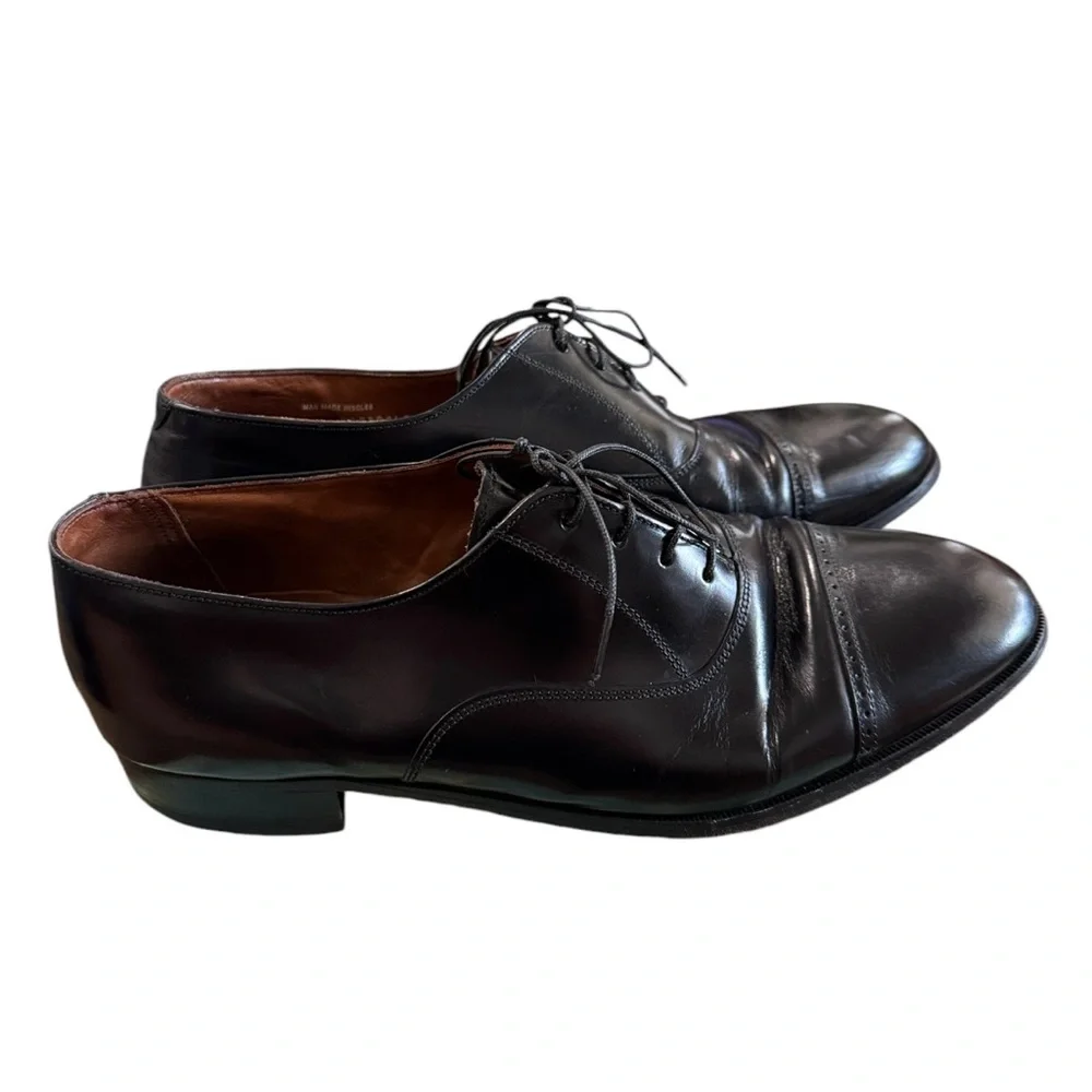 Bostonian Vlassic Men’s Black Leather Dress Shoes Size 10.5M